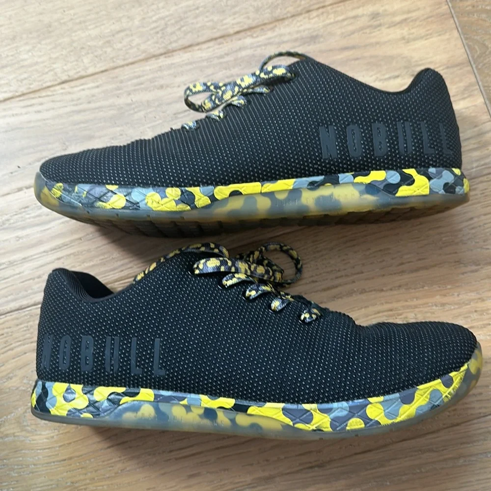 NOBULL Black and Yellow Mens 10.5  Sneakers - Picture 5 of 6